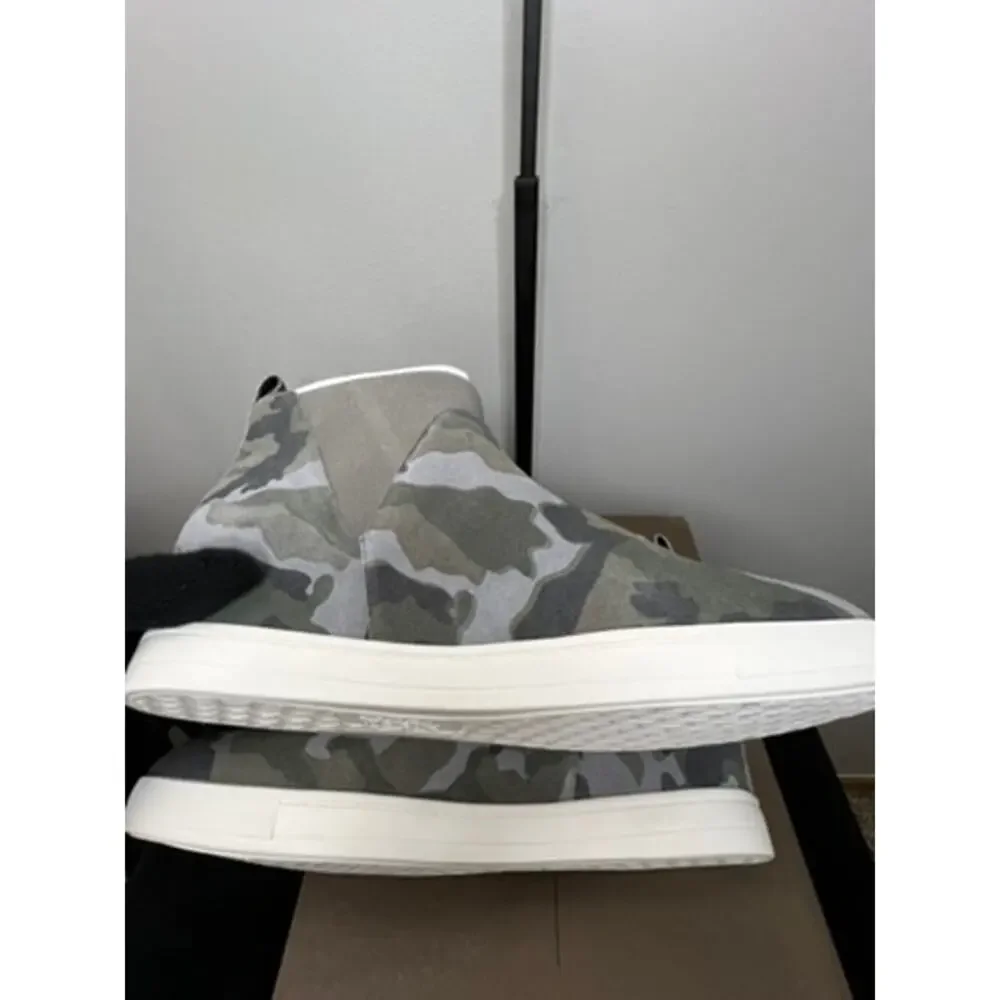 Linea Paolo Ari-L Camo Suede Hidden Wedge Sneaker Boots Size 10 New Box